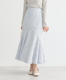 earth music&ecology カットソーツイードマーメイドスカート