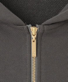 自由区 L クリアループバックジップ パーカー