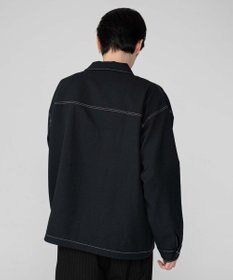 WEGO 【ユニセックス着用ITEM/MLサイズ展開】カラーステッチシャツジャケット