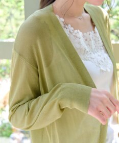 Tiaclasse 【接触冷感】着流しロングニットカーディガン