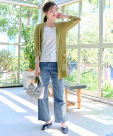 Tiaclasse 【接触冷感】着流しロングニットカーディガン