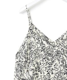 23区 【洗える】アンティークフラワープリント キャミソールワンピース