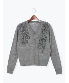 Te chichi フリルVネックカーディガン