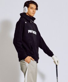 PW CIRCULUS 2025 NEW！【手洗い洗濯可】【MEN】キャットグラフィック スエードライク デタッチャブルフーディ ゴルフ