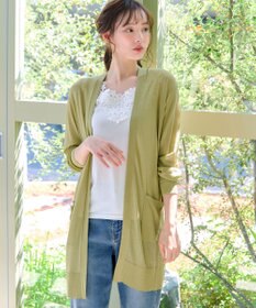 Tiaclasse 【接触冷感】着流しロングニットカーディガン