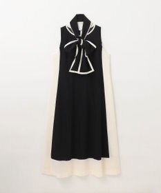 GRACE CONTINENTAL バイカラーフレームドレス