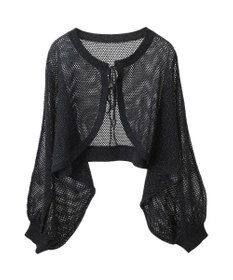 earth music&ecology リボンメッシュボレロ