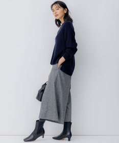 23区 L シルクネップツイード ガウチョパンツ