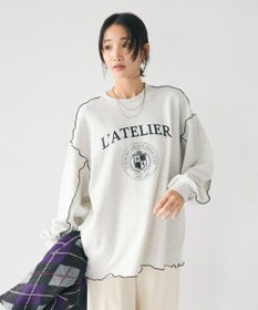 CRAFT STANDARD BOUTIQUE 配色ロゴメロープルオーバー