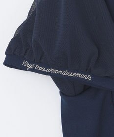 23区GOLF 【WOMEN】チュール袖 モックネックプルオーバー