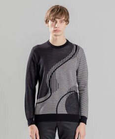 JOSEPH HOMME CRAWLING JAQUARD KNIT
