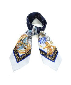 Marca ＜新柄！＞【伝統横濱スカーフ】星の神話 大判 シルクツイル スカーフ