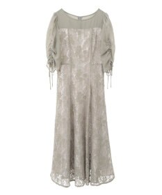 YECCA VECCA レース切替フレアドレス