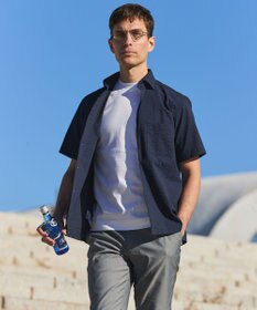 GOTAIRIKU リラックスシルエット【高通気性/吸水速乾】ドッツエアー クールマックスサッカーシャツ