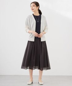 J.PRESS LADIES 【WEB限定カラーあり・抗菌消臭・吸水速乾】サッカージャージー 5分袖 ペプラム カットソー