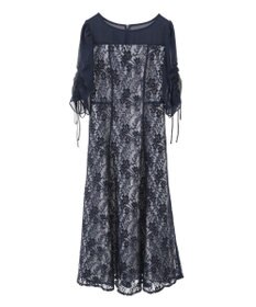 YECCA VECCA レース切替フレアドレス