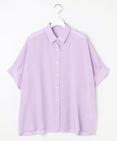 自由区 S 【接触冷感・UVケア・抗菌防臭・洗える】リヨセルポプリン ブラウス