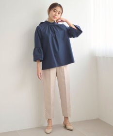 Feroux 【洗える】パールポイントテーパード パンツ