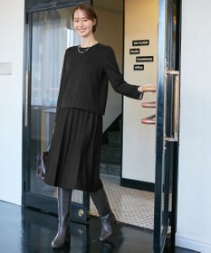 自由区 【ご好評につきWEBのみ新色追加/洗える/マルチウェイ】リバーシブルニット セットアップ