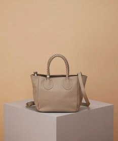 TOPKAPI 【ドラマ着用】【TREASURE TOPKAPI】シュリンクレザー メッシュハンドル ショルダー付き ミニ トート バッグ