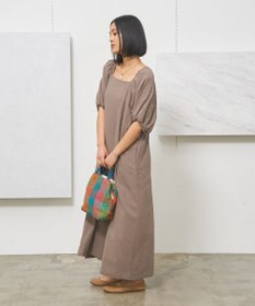J.PRESS YORK STREET 【WOMEN】コットンワッシャーリラックス ワンピース