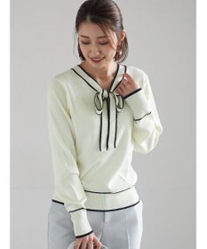 Te chichi 前後2WAYボウタイニットプルオーバー