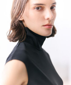 BEIGE， MELLE / ハイストレッチ ハイネックカットソー