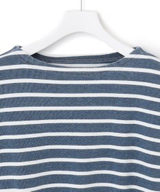 J.PRESS YORK STREET 【UNISEX】インディゴボーダーロングTシャツ