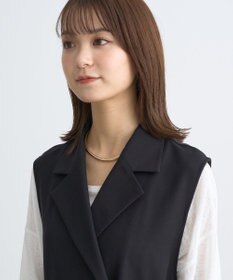 earth music&ecology サイドプリーツジレンチ