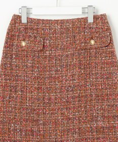 自由区 ラメノットファンシーツイード スカート