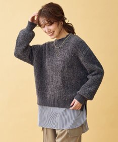 ANY レーシーモールニット