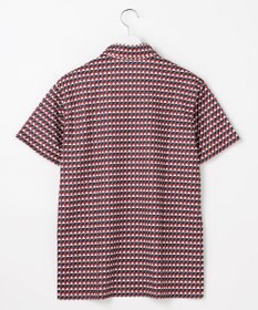 23区GOLF 【MEN】フラッグ総柄ポロシャツ