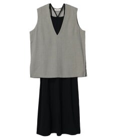 Green Parks ＳＥＴ２点ベスト＋マルチストラップワンピース