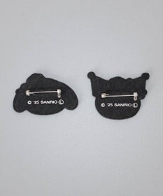 AURORA 【 ANNA SUI（アナ スイ）】マイメロディ&クロミ 刺しゅうブローチ付きキャップ