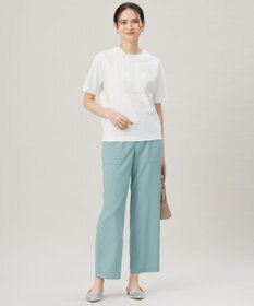 自由区 L 【接触冷感・UVカット・洗える】ベビーフリル Tシャツ