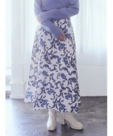 earth music&ecology バックレースアップスカート