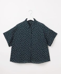自由区 【WEB&一部店舗限定・サラリ触感】コットンサッカープリント シャツ