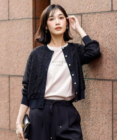 ANY SIS S レーシー ニット ブルゾン