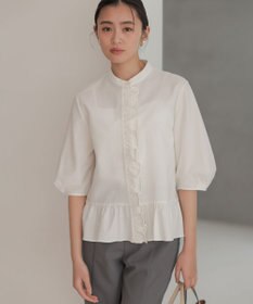 組曲 S 【先行予約・WEB限定】ツイルジャージーフリル カットソー