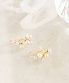 Phoebe 〈オンワード限定セット〉クラスパールライトフィットイヤリング×クラシカルパール2連ネックレス