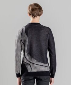 JOSEPH HOMME CRAWLING JAQUARD KNIT