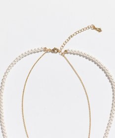 Phoebe 〈オンワード限定セット〉クラスパールライトフィットイヤリング×クラシカルパール2連ネックレス