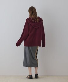 GRACE CONTINENTAL ウールフードニットカーディガン