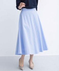 組曲 【セットアップ着用可・WEB限定】コンパクトシャーティング フレアスカート