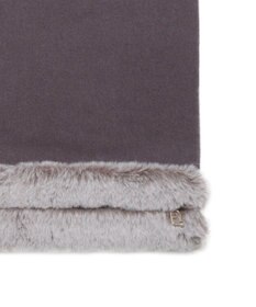 MOONBAT 【WEB限定】FURLA ウール100％×スノートップファーマフラー チャーム付き