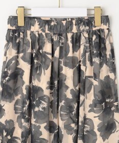 ANY SIS 【洗える】アートフラワープリント スカート