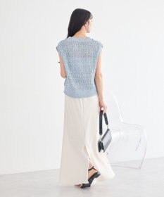 earth music&ecology 配色ラインＭＩＸニットベスト