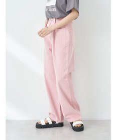 earth music&ecology タックルーズデニムパンツ