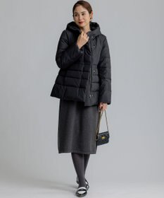 組曲 S 袖フリルニット ワンピース