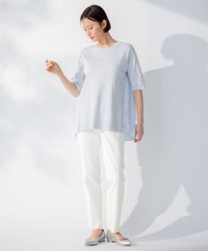 自由区 L 【接触冷感・吸湿・速乾】COOLMAX テーパードパンツ